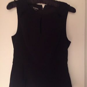 Bebe chiffon Top Black